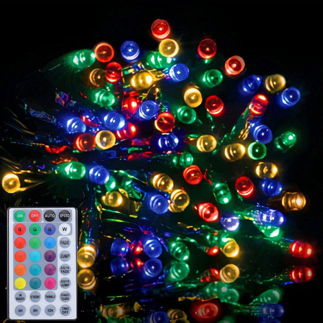 Samland 50m 500 Led Dynamic Colour Changing Fairy Light With Remote Control.