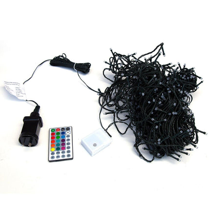 Samland 50m 500 Led Dynamic Colour Changing Fairy Light With Remote Control.