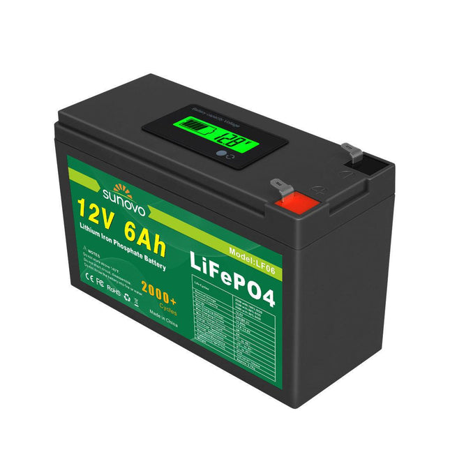 Samland 12V 6AH Deep Circle Lifepo4 Lithium Battery Rechargeable.