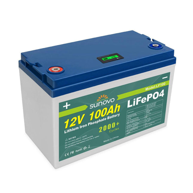 Samland 12V 100AH Deep Circle Lifepo4 Lithium Battery Rechargeable.