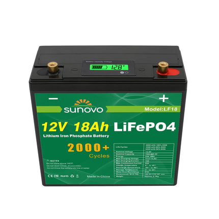Samland 12V 18AH Deep Circle Lifepo4 Battery Rechargeable Lithium.