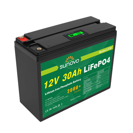 Samland 12V 30AH Deep Circle Lifepo4 Battery Rechargeable Lithium.