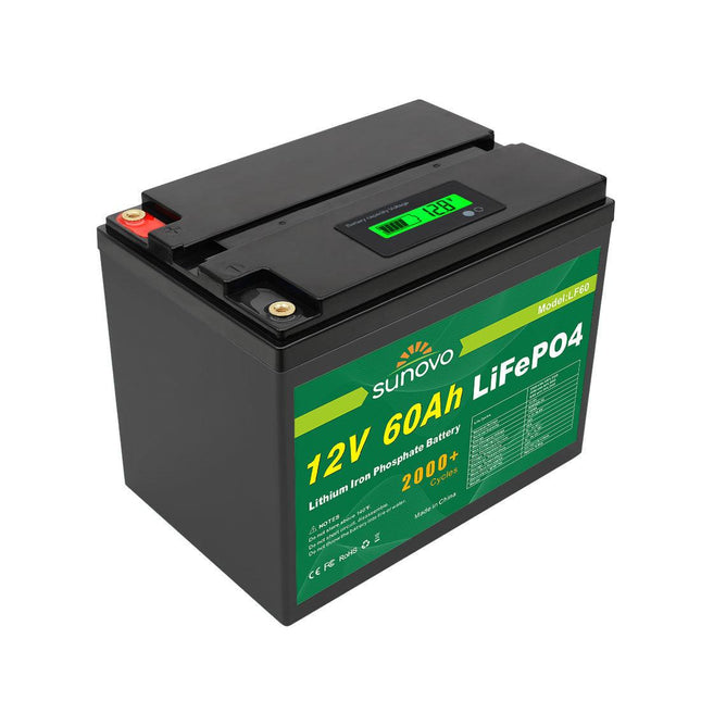 Samland 12V 60AH Deep Circle Lifepo4 Lithium Battery Rechargeable.