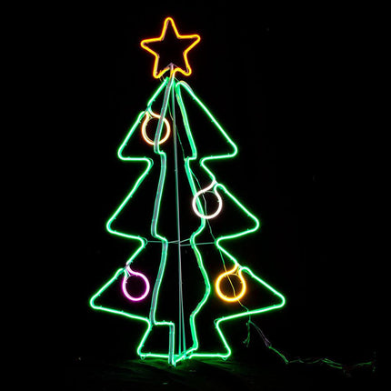 Samland Neon Light 3D Christmas Tree.