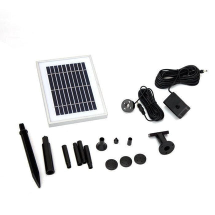 Samland 6V 200LPH Solar Pump with Battery Backup Panel for Small Pond Fountain Feature.