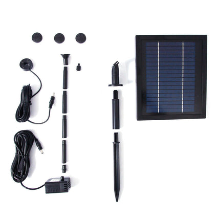 Samland 9V 250LPH Solar Pump with Battery Backup Panel for Small Pond Fountain Feature.