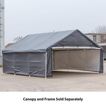 Samland Enclosure Kit (Side Wall Accessory Only) for Portable Double Carport Canopy 18x20FT.