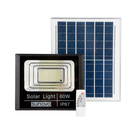 Samland Solar Flood Light Outdoor with Remote Control 60W Cold White.