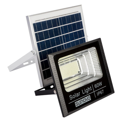Samland Solar Flood Light Outdoor with Remote Control 60W Cold White.