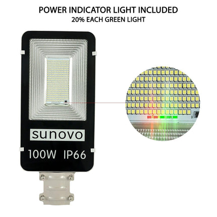 Samland 100W SOLAR GARDEN PATHWAY STREET LIGHT ADJUSTABLE SOLAR PANEL.