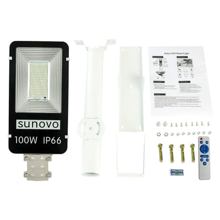 Samland 100W SOLAR GARDEN PATHWAY STREET LIGHT ADJUSTABLE SOLAR PANEL.