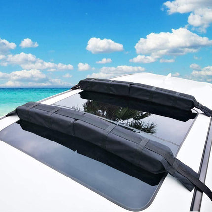 Samland Pair of Universal Soft Roof Rack Kayak Surfboard Universal for Car SUV(SRR600).