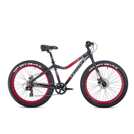 Samland TIGER T106 FAT BIKE SHIMANO 7 SPEED BICYCLE IN RED.