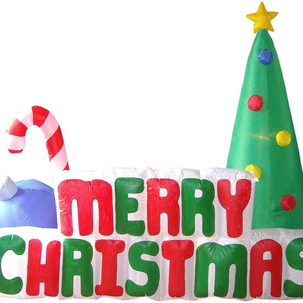 Samland 180CM INFLATABLE MERRY CHRISTMAS TREE WITH LIGHT.
