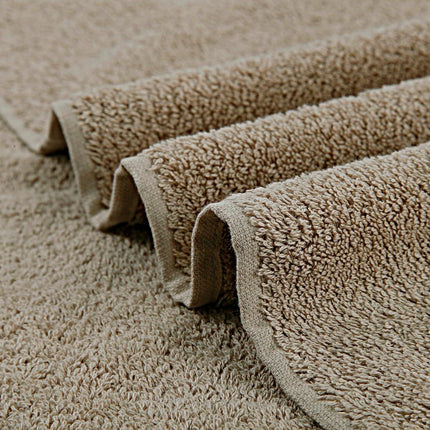 Samland Premium Cotton Washcloths 4-Pack Quick-Dry Face Towels Set-Linen.