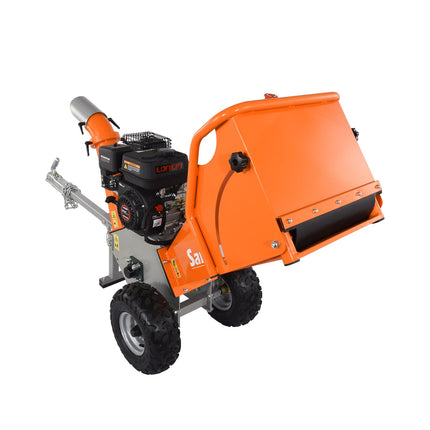 Samland WC65 Professional Wood Chipper, Loncin 6.5 HP Engine with Towing Bar.