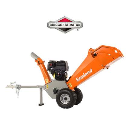 Samland WC65BS Wood Chipper Briggs & Stratton 6.5 HP Engine with Towing Bar.