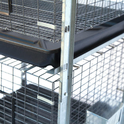 Samland Stackable Rabbit Cage with Feeder Water Bottle.