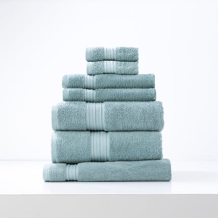 Brentwood 650 GSM Low Twist 7 Piece Gray Mist Bath Set by Renee Taylor.