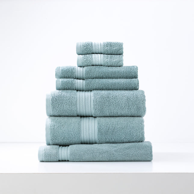 Brentwood 650 GSM Low Twist 7 Piece Gray Mist Bath Set by Renee Taylor.