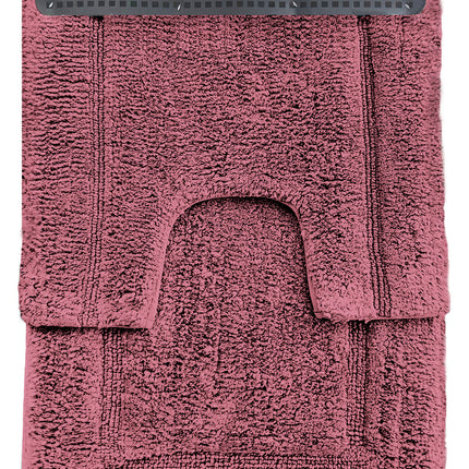 2 Piece 2200 GSM Tufted Rosebud Bath Mat Set by Renee Taylor.