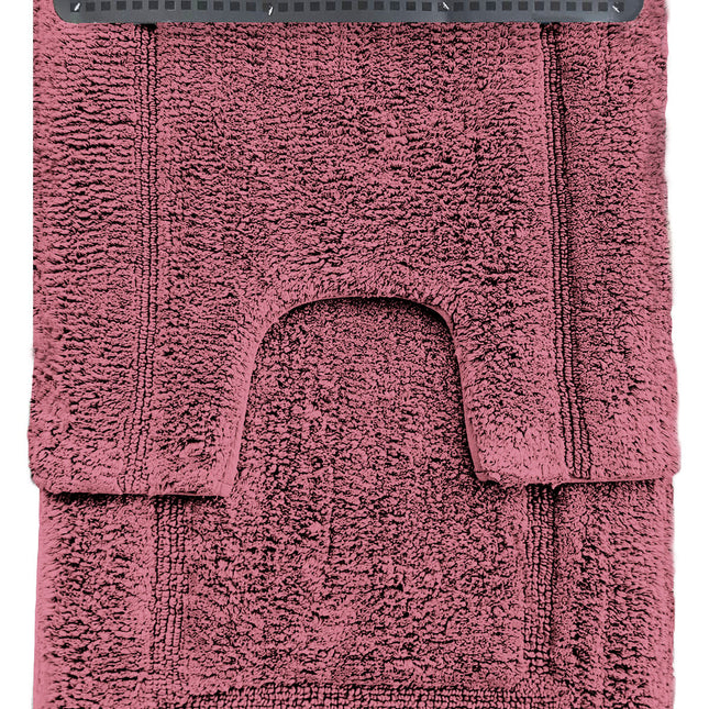 2 Piece 2200 GSM Tufted Rosebud Bath Mat Set by Renee Taylor.