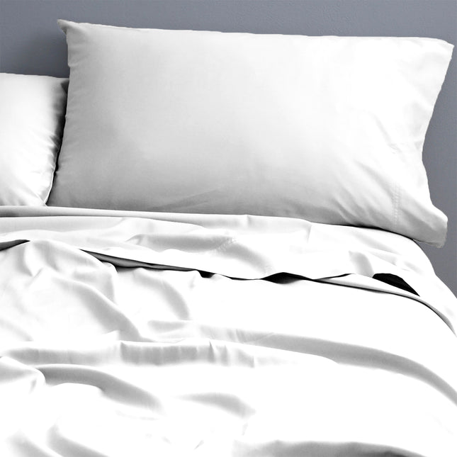 Natural Cotton 500 Thread Count White Sheet Set by Park Avenue King.