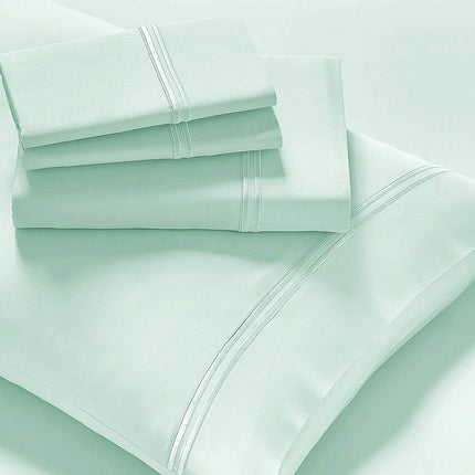 Strada Embroidered 1000 TC Egyptian Cotton Spa Deep Queen Sheet sets by Renee Taylor.