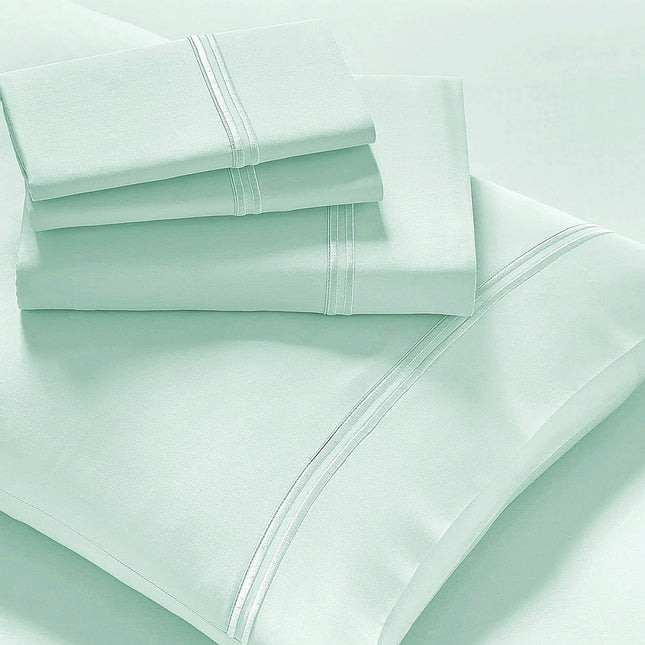 Strada Embroidered 1000 TC Egyptian Cotton Spa Deep Queen Sheet sets by Renee Taylor.