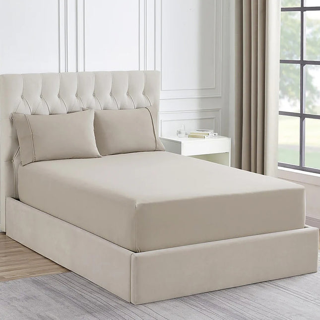 Ddecor Home 1500 Thread count Premium Cotton Blend Sand King Combo Set by Ddecor Home.