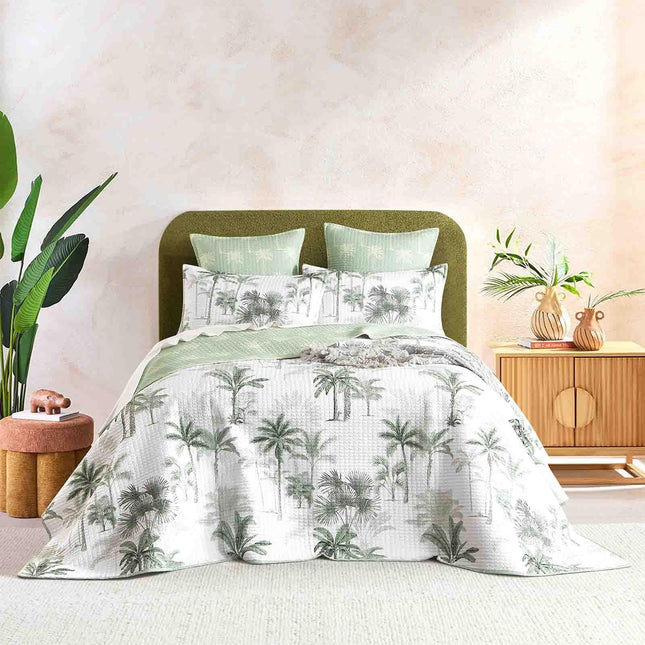Marbella Quilted Reversible Queen/King Coverlet Set by Renee Taylor.