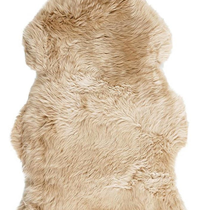 Natural New Zealand Sheep Skin Champag by Rug Culture - 105X70CM - RECTANGLE.