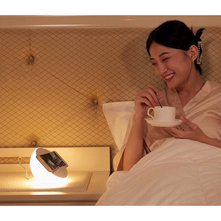 Mood lighting,Support Different Levels of White Light and Color Light,WiFi APP,Wireless Charging,Phone Holder.
