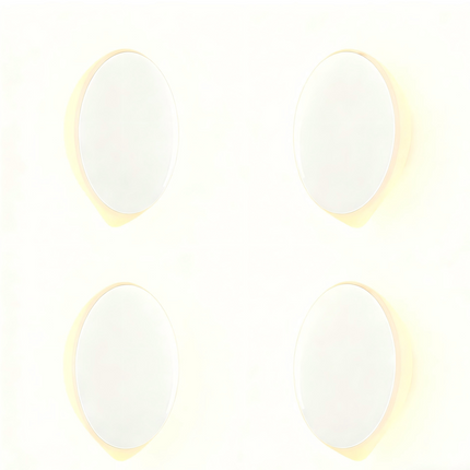(Pack of 4）LED Motion Sensor Night Light Indoor, Cordless Battery Powered,Stick-on Warm White Light with Built-in Infrared Motion Detection, Sensor Light for Hallway,Bedroom.