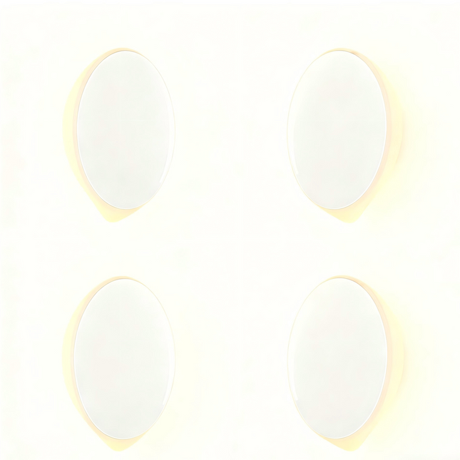 (Pack of 4）LED Motion Sensor Night Light Indoor, Cordless Battery Powered,Stick-on Warm White Light with Built-in Infrared Motion Detection, Sensor Light for Hallway,Bedroom.