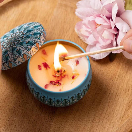 4 Pack Scented Candles Gifts for Women: Aromatherapy Candle Set, Soy Candles for Home Scented, Up to 120H Burning, Candle Gift Set for Bath Meditation Birthday, Diwali, Thanksgiving, Christmas Gifts.