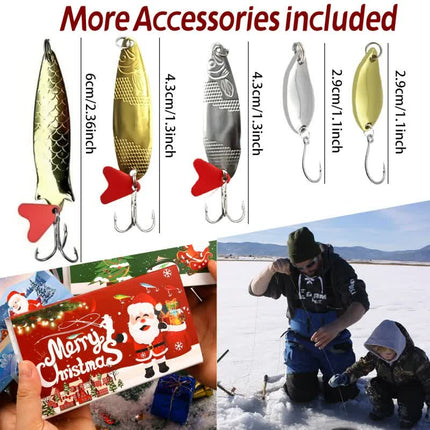 Fishing Lures Tackle Set for Fisher Men, Father, Granpa, Boys - 2025 Christmas Surprise Gift 78pcs.