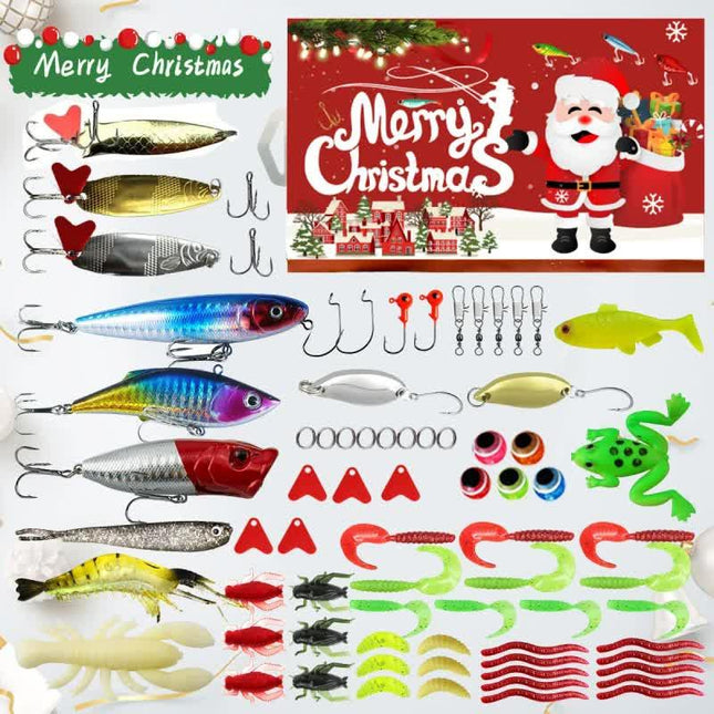 Fishing Lures Tackle Set for Fisher Men, Father, Granpa, Boys - 2025 Christmas Surprise Gift 78pcs.