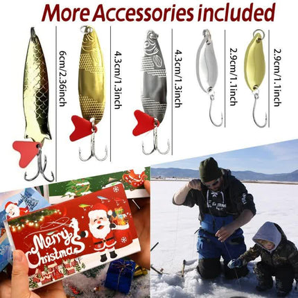 Fishing Lures Tackle Set for Fisher Men, Father, Granpa, Boys - 2025 Christmas Surprise Gift 78pcs.