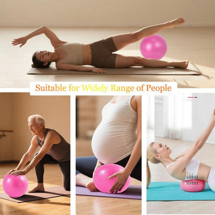 Pilates Ring Kit – Pilates 14" Magic Circle, 9" Mini Exercise Ball for Inner Thighs, Arms & Core Toning – Home Pilates Fitness Ring Workout Set for Women Beginner Starter kit.