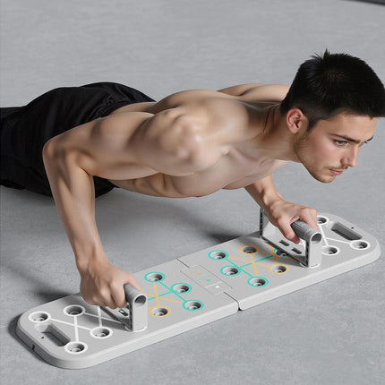 Push Up Board Fitness, Workout Home Gym Equipment, 20 in 1 Exercise Pushup Bar Handles for Floor, Strength Training Equipment for Men.