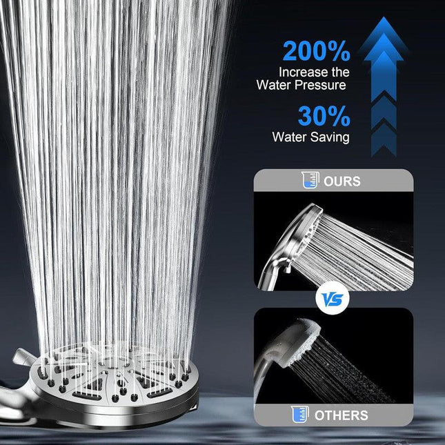 Filtered Shower Head with Handheld, High Pressure 8 Spray Showerhead with Filters & Upgraded Detachable Shower Head, Water Softener Filters Beads for Hard Water -Remove Chlorine.