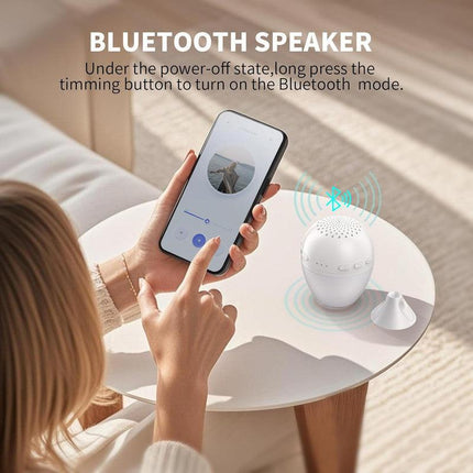 3 in 1 Smart Sound Machine, White Noise Machine with Noise Detection, Night Light, Bluetooth Speaker, Rechargeable Battery, 26 Soothing Sounds and Portable Design for Kids & Adults.