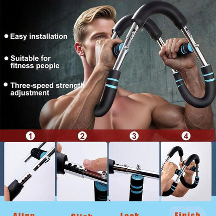 Twister Arm Trainer for Men & Women，60-110lb Adjustable Arm & Chest Workout Equipment，Portable Home Gym Strength Training Machine for Full-Body Toning & Muscle Building.
