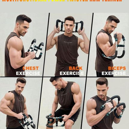 Twister Arm Trainer for Men & Women，60-110lb Adjustable Arm & Chest Workout Equipment，Portable Home Gym Strength Training Machine for Full-Body Toning & Muscle Building.