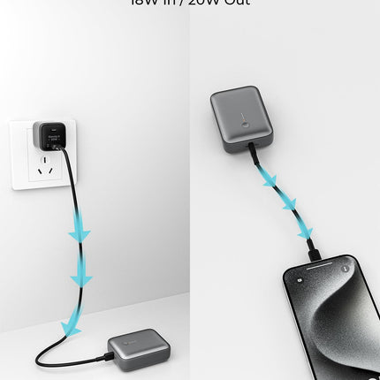 AUKEY Spark Mini 10000 Compact Fast Charging Power Bank (PB-Y55).