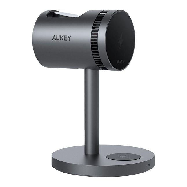 Aukey MagFusion 3-in-1 Pro Qi2 Magnetic Fast Wireless Charging Station with Active Cooling (LC-MC311A).