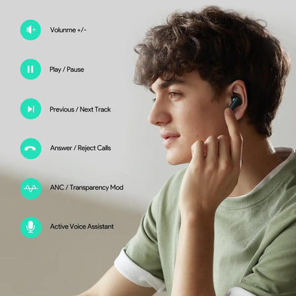 Aukey True Wireless Earbuds With Noise Cancelling MOVE MINI NC (EP-M1NC).