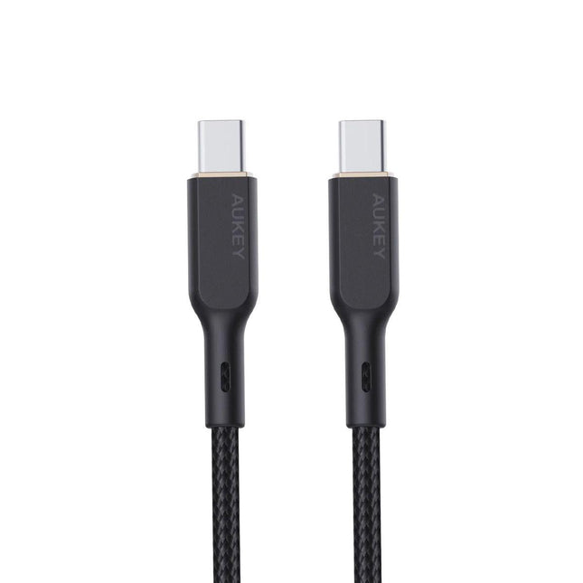 Aukey Circlet Blink 100W 1m Aramid Fiber Core USB-C to USB-C Cable (CB-KCC101).