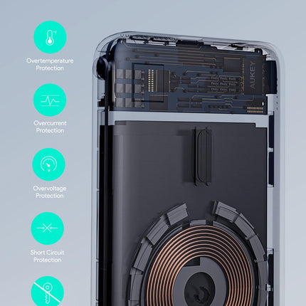 Aukey MagLinnk 6700mAh Magnetic Wireless Charging Power Bank (PB-MS01).